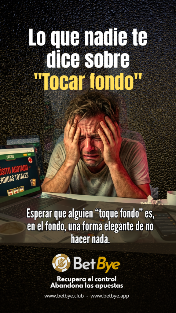 Tocar fondo con la ludopatía. Lo que nadie te dice